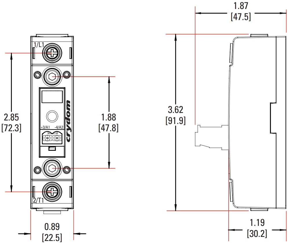 ממסר מצב מוצק CRYDOM SSR PM2260D95V
